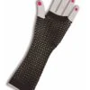 Women's Black 1980's Fishnet Gloves