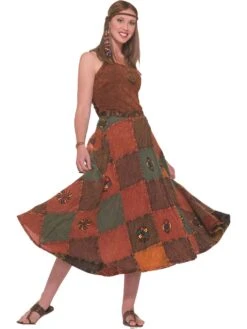 Women's Hippie Patchwork Skirt