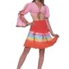 Womens Hippie Tie Dye Mini Skirt