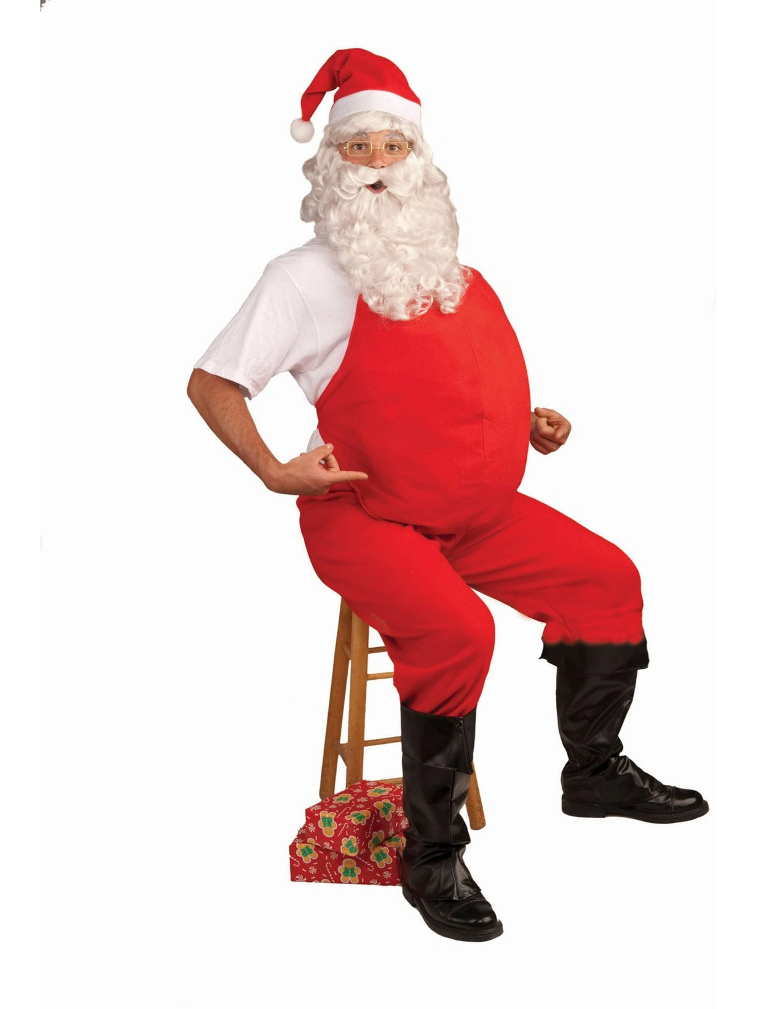 Adult Stuffed Santa Belly 1 Adult Stuffed Santa Belly