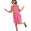 Girls' Black Fringe Flapper Dress And Headband