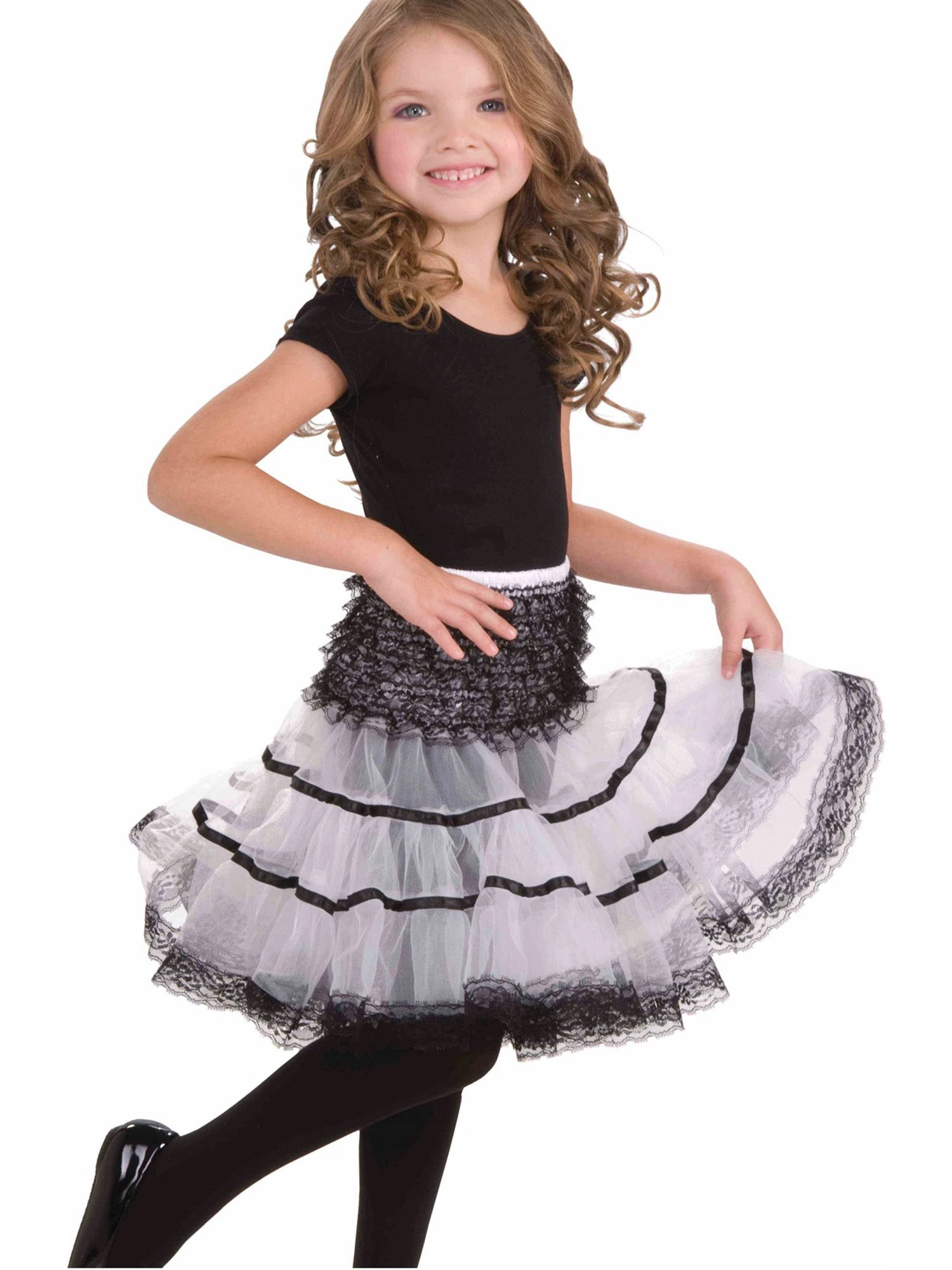 Child White/Black Crinoline Accessory 1 Child White/Black Crinoline Accessory