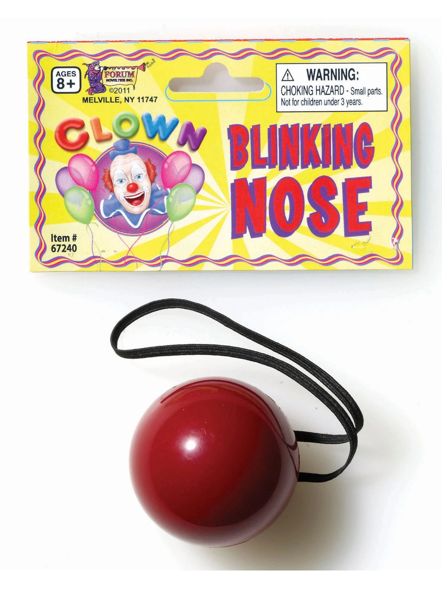 Adult Red Blinking Clown Nose 1 Adult Red Blinking Clown Nose
