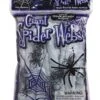 Giant Wickedly White Super Spiderweb With 12 Spiders - 240 Grams