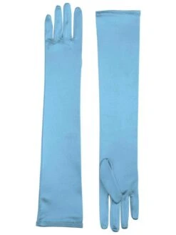 Adult Light Blue Long Gloves