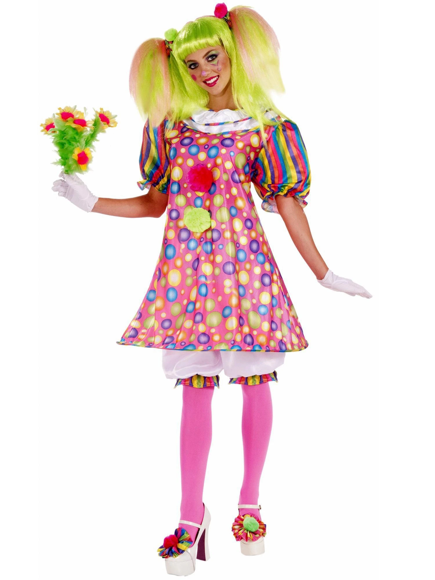 Womens Tickles The Clown Adult Costume 1 Womens Tickles The Clown Adult Costume
