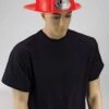 Adult Red Fireman Helmet