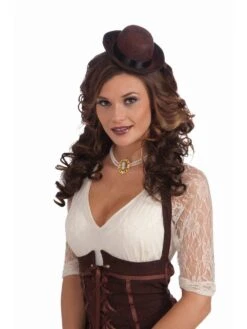 Adult Brown Mini Derby Hat