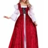 Womens Medieval Lady Lace Up Over Gown Adult Costume