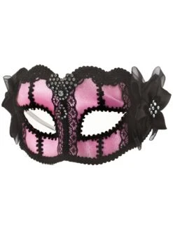 Adult Pale Pink Venetian Half Mask