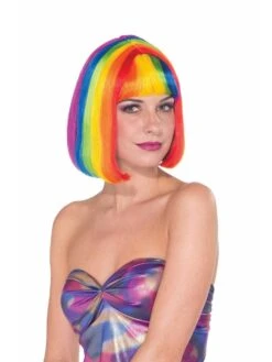 Women's Rainbow Bob Wig