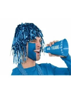 Blue Tinsle Wig