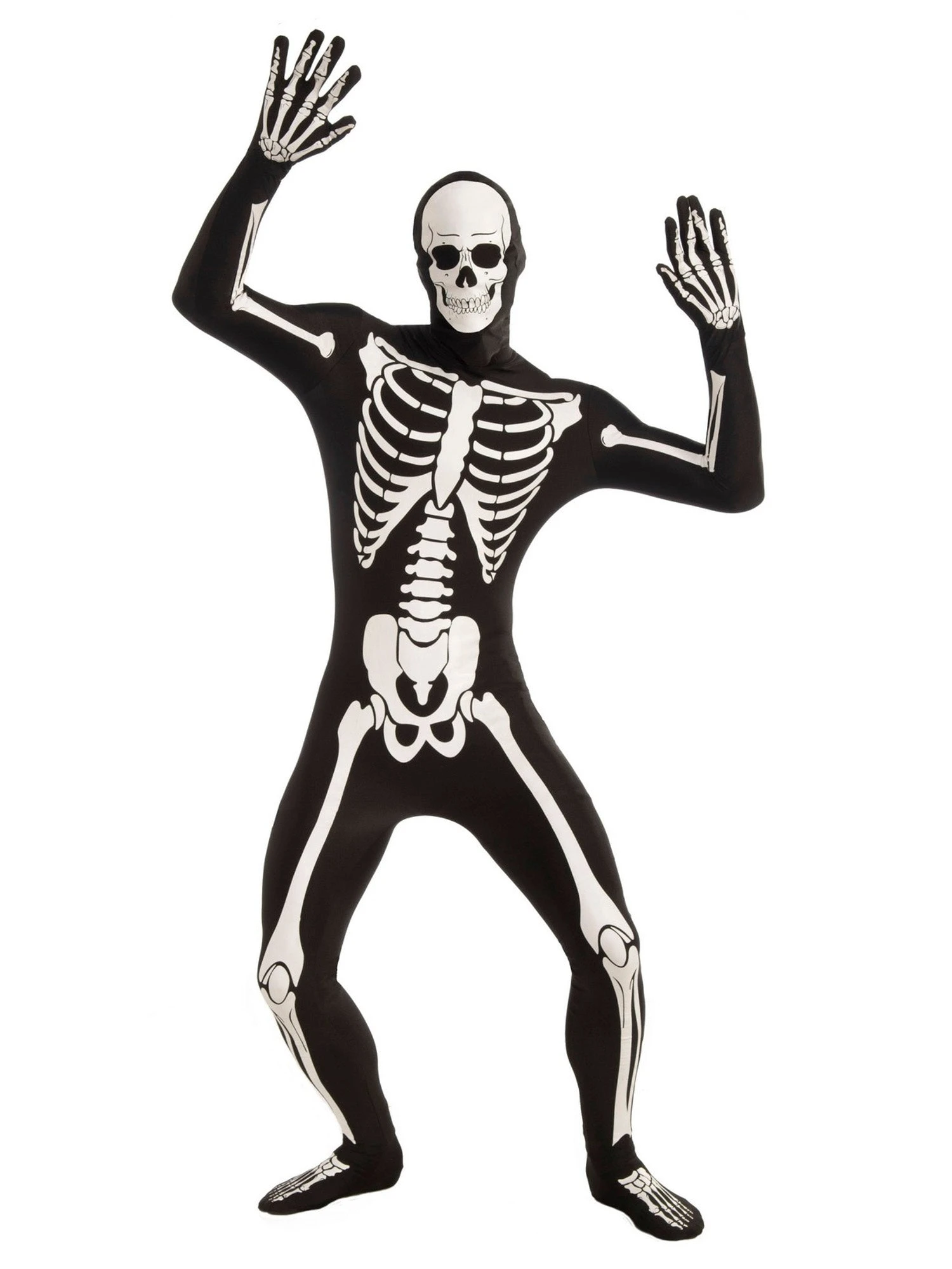 Disappearing Man Skeleton Adult Costume 1 Disappearing Man Skeleton Adult Costume