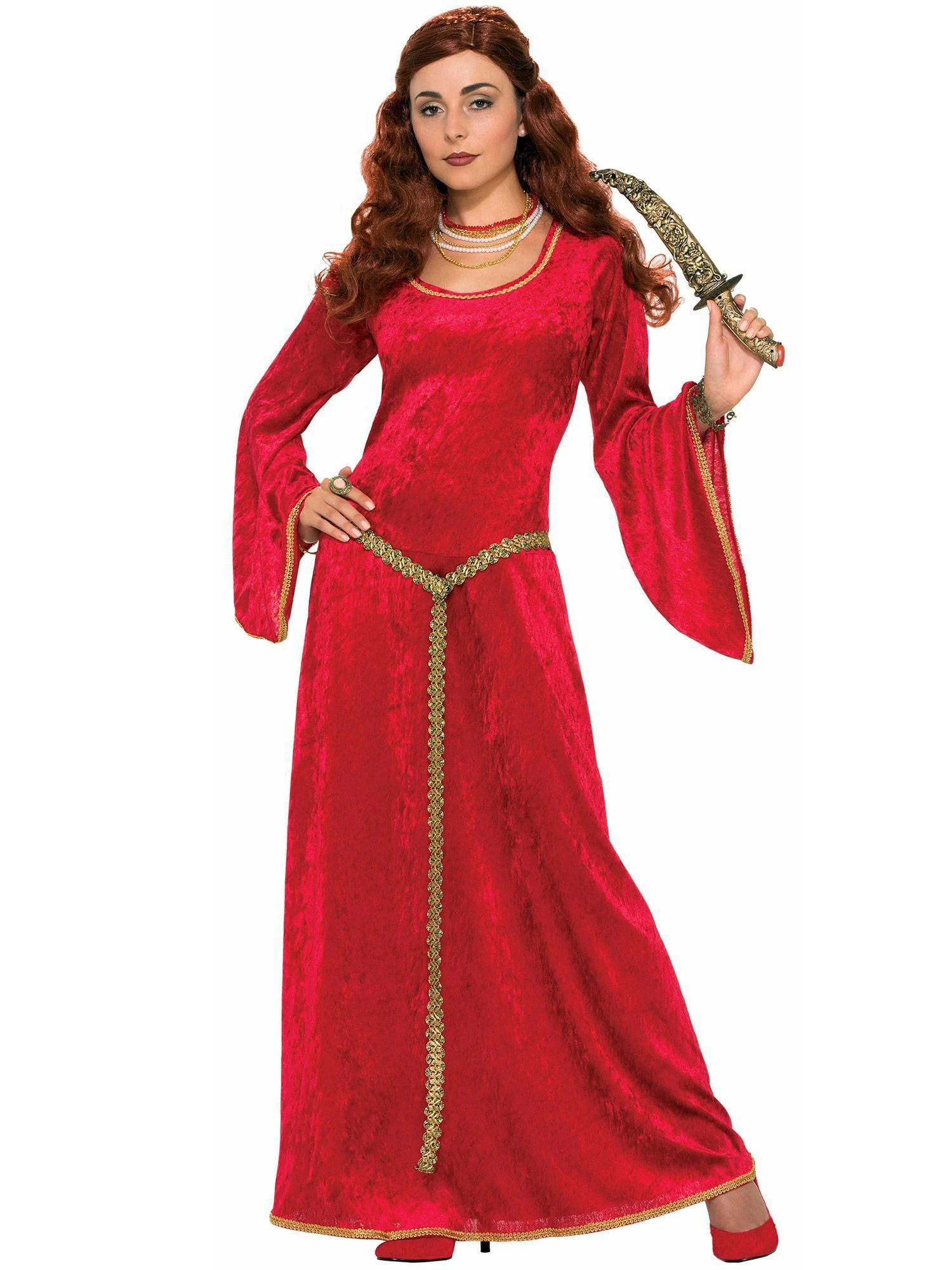 Womens Ruby Sorceress Renaissance Costume 1 Womens Ruby Sorceress Renaissance Costume