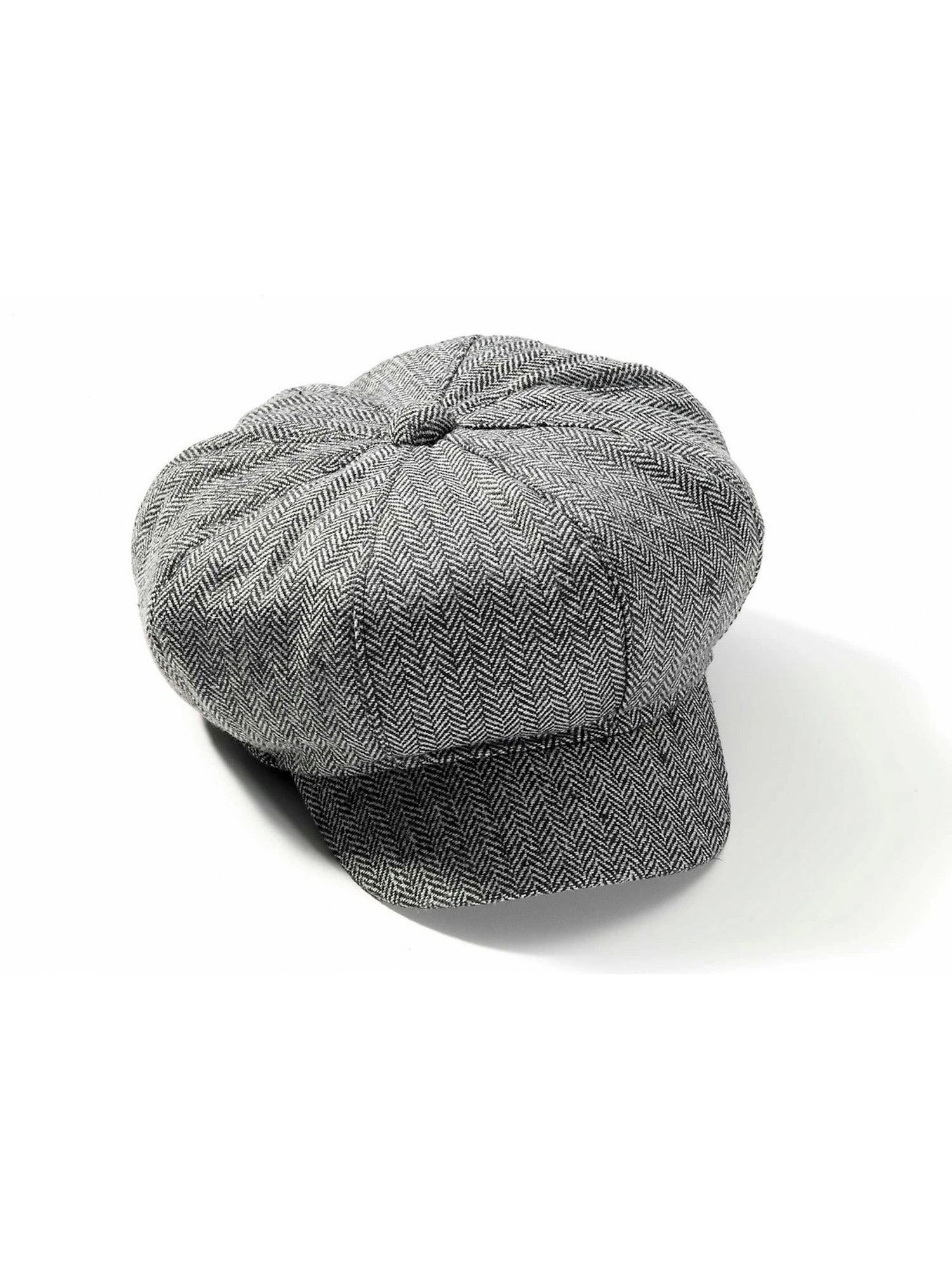 Adult Gray Newsboy Roaring 20's Hat 1 Adult Gray Newsboy Roaring 20's Hat