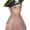Kids' Black Skull And Crossbones Pirate Hat