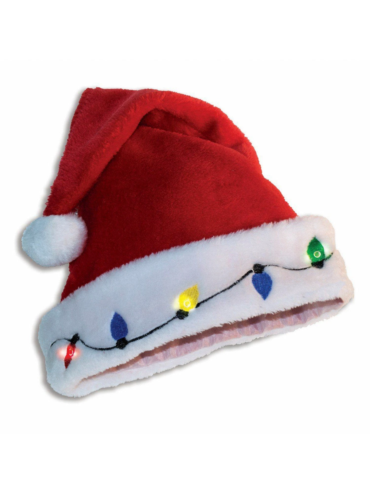 Adult Light Up Santa Hat 1 Adult Light Up Santa Hat
