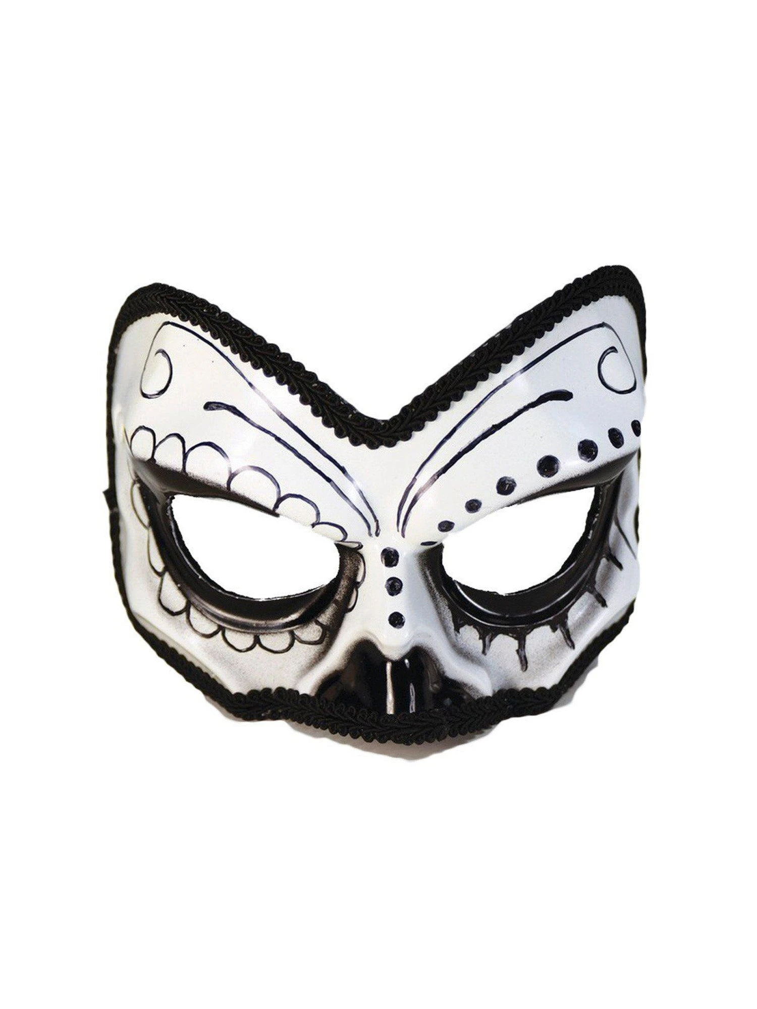 Adult Day Of The Dead Inspired Eye Mask 1 Adult Day Of The Dead Inspired Eye Mask