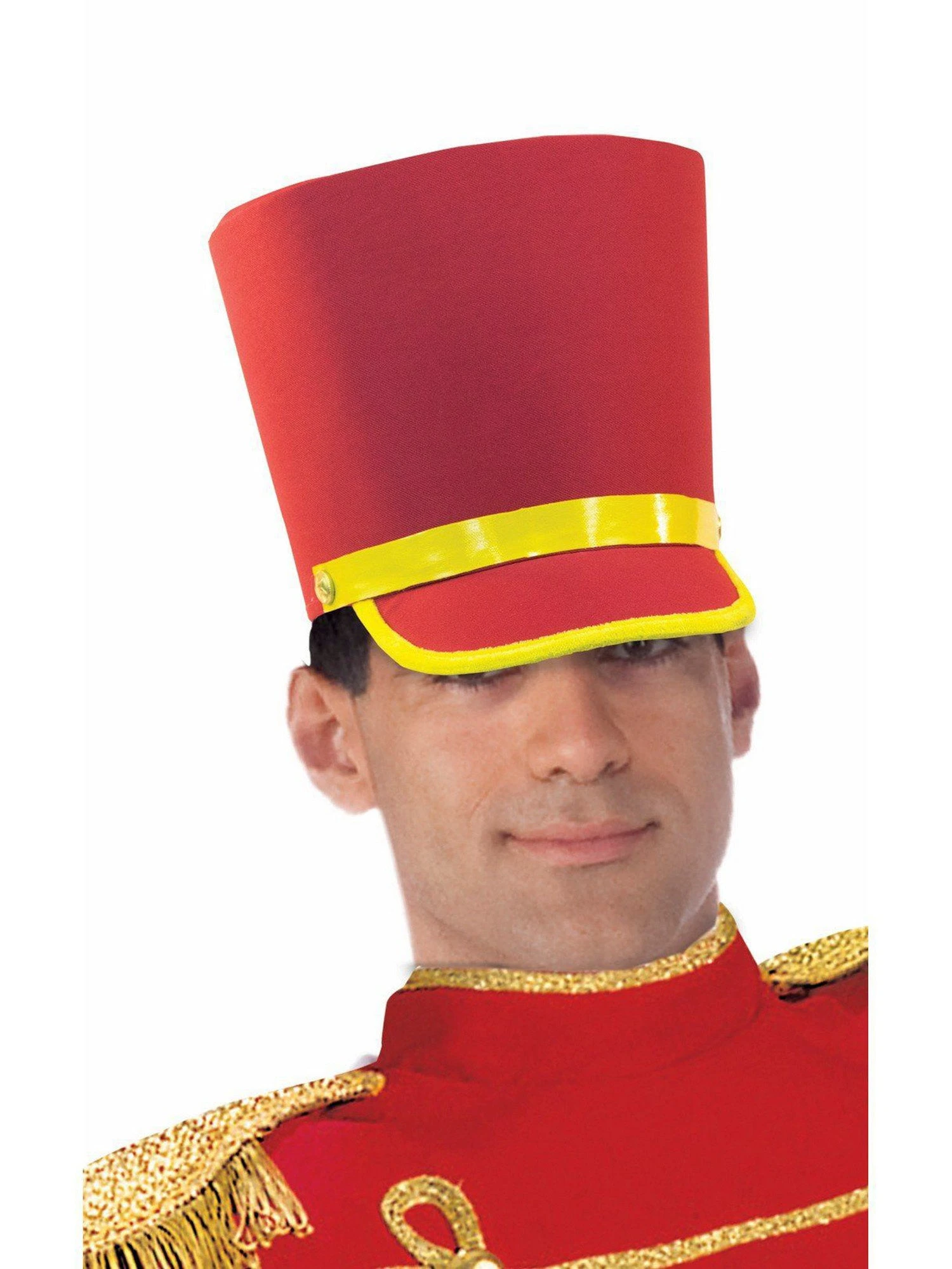 Adult Red Holiday Toy Soldier Hat 1 Adult Red Holiday Toy Soldier Hat