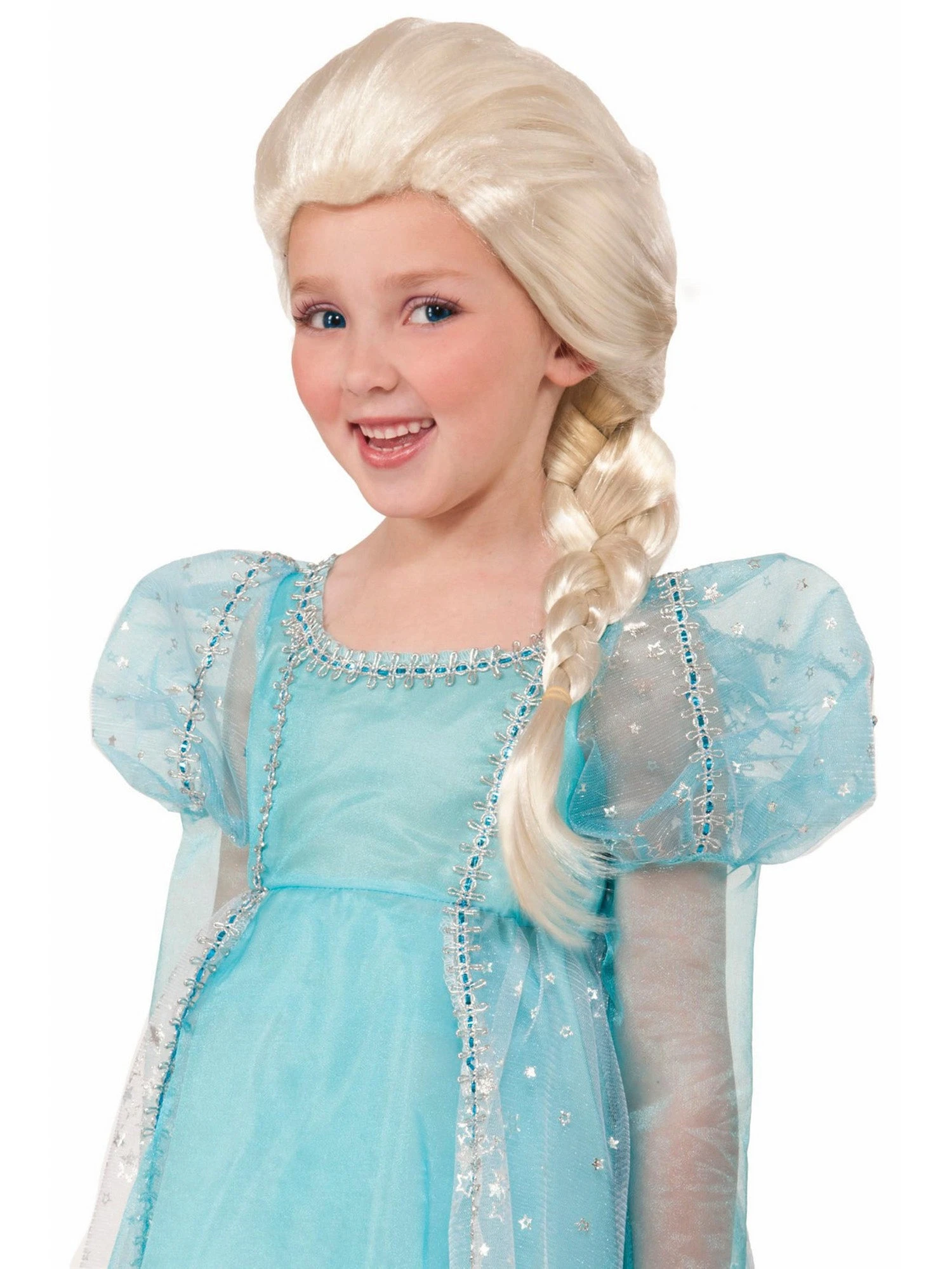 Kids' Blonde Braided Princess Wig 1 Kids' Blonde Braided Princess Wig