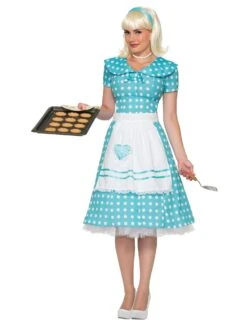 Adult Polka Dot House Wife Costume
