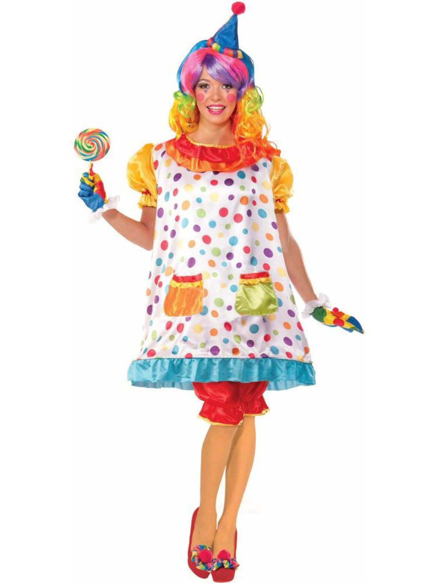 Womens Wiggles The Clown Costume 1 Womens Wiggles The Clown Costume