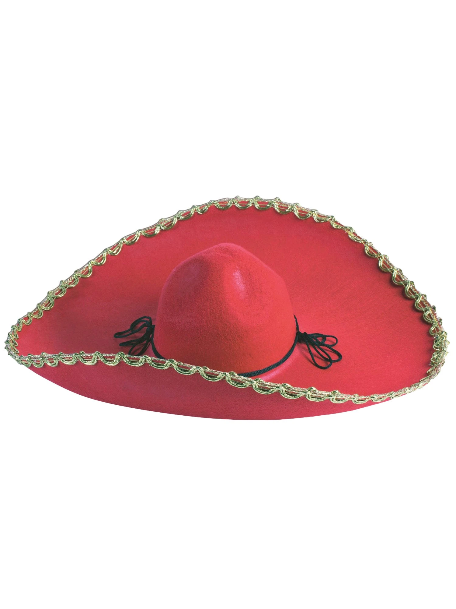 Adult Red & Gold Sombrero Hat 1 Adult Red & Gold Sombrero Hat