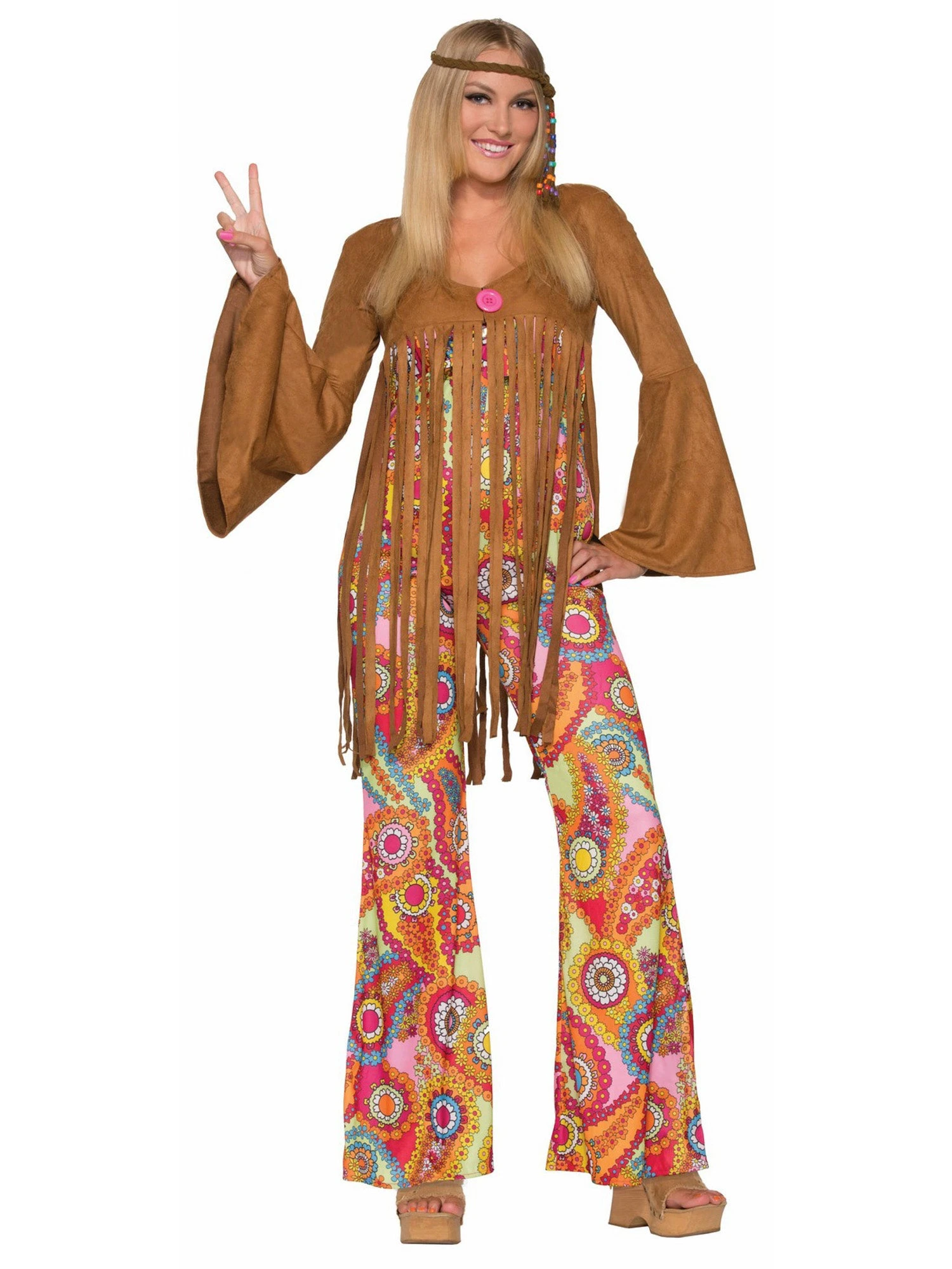 Groovy Hippie Sweetie Adult Costume 1 Groovy Hippie Sweetie Adult Costume