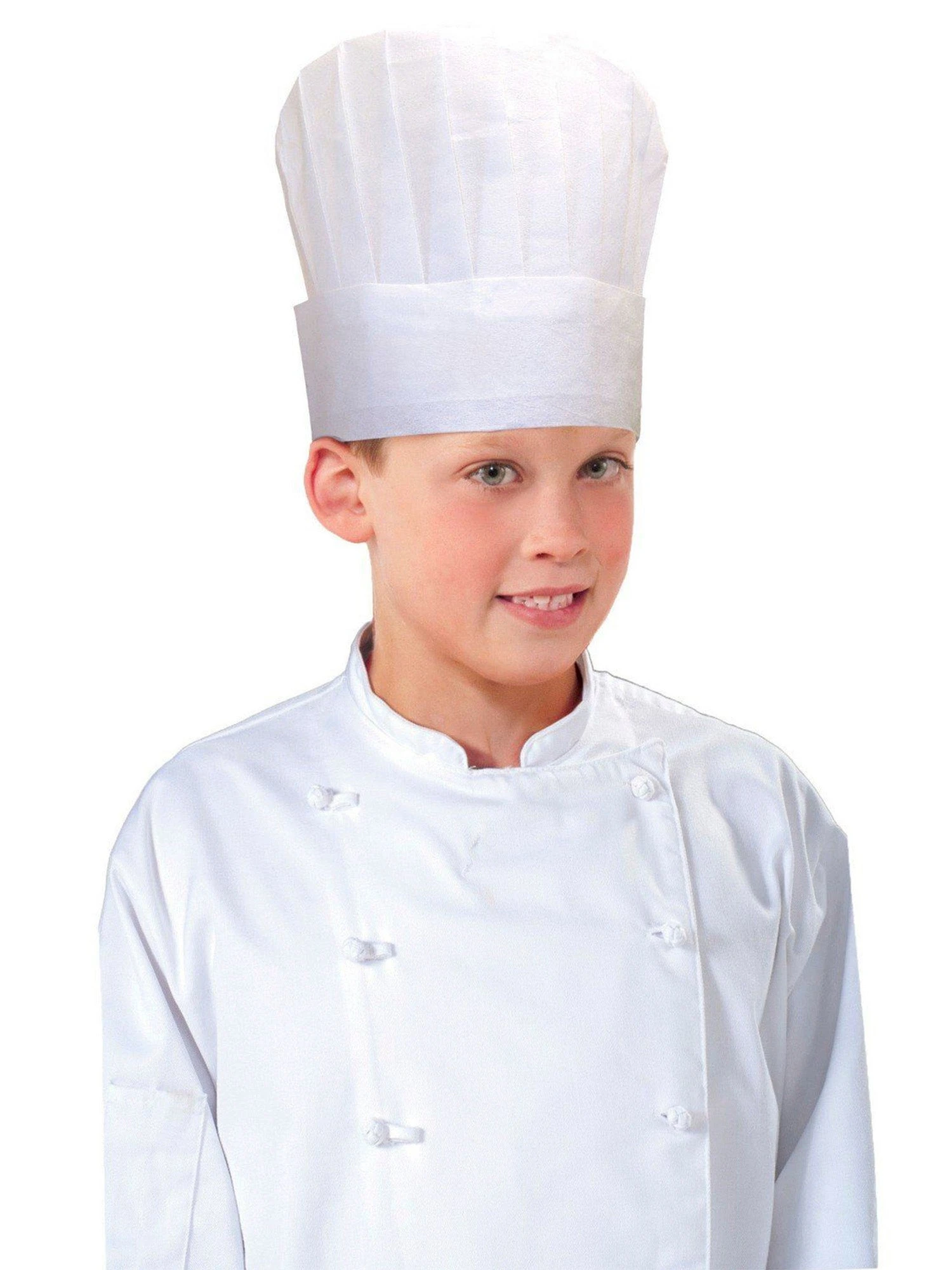 Kids' White Paper Chef Hat 1 Kids' White Paper Chef Hat