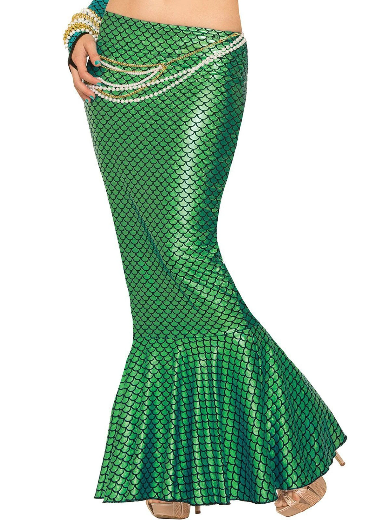 Women's Green Mermaid Fin Skirt 1 Women's Green Mermaid Fin Skirt