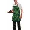 Adult Marijuana Printed Apron And Hat