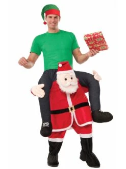 Mens Santa On My Back Costume