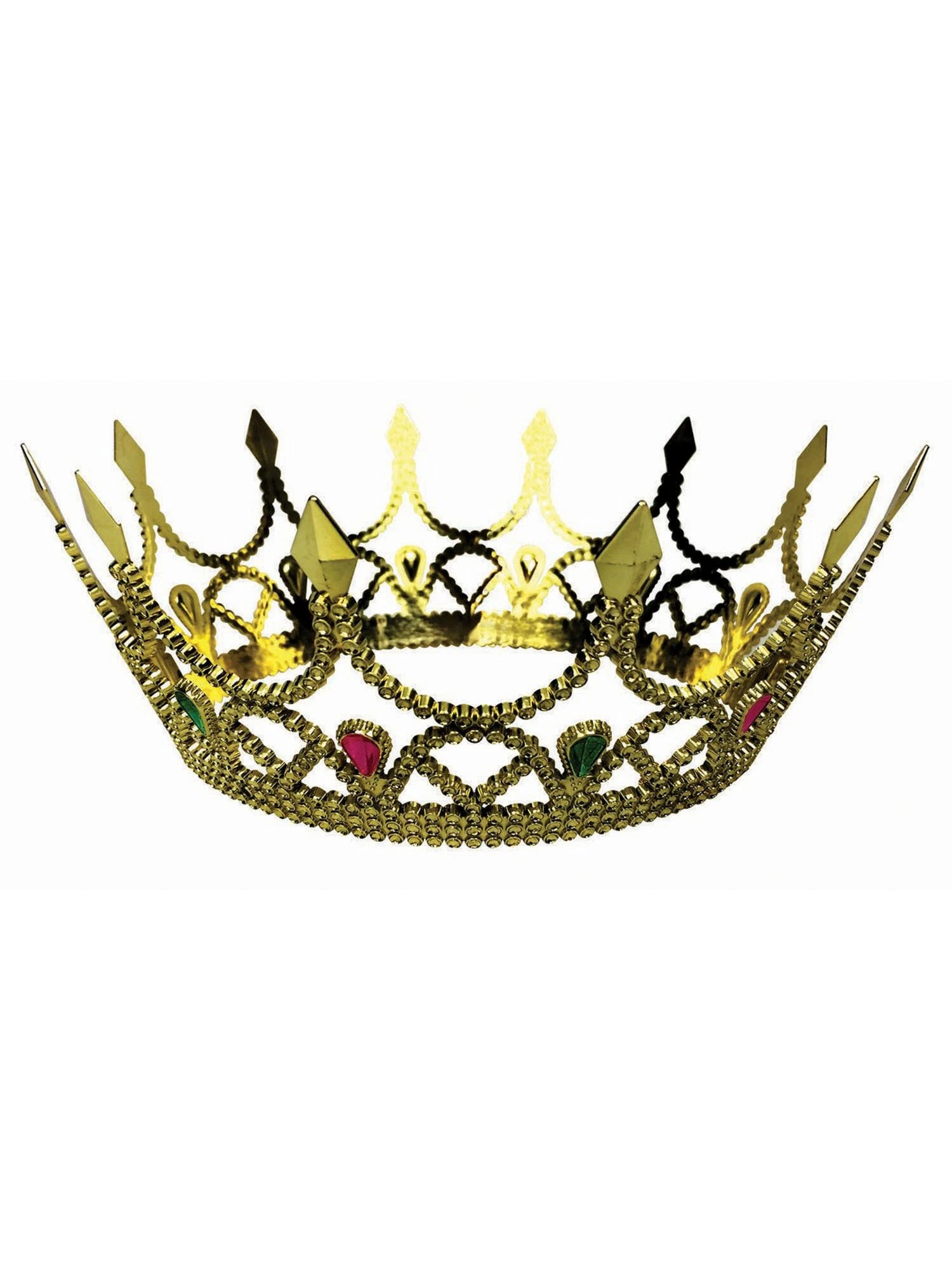 Adult Gold Regal Queen Crown 1 Adult Gold Regal Queen Crown