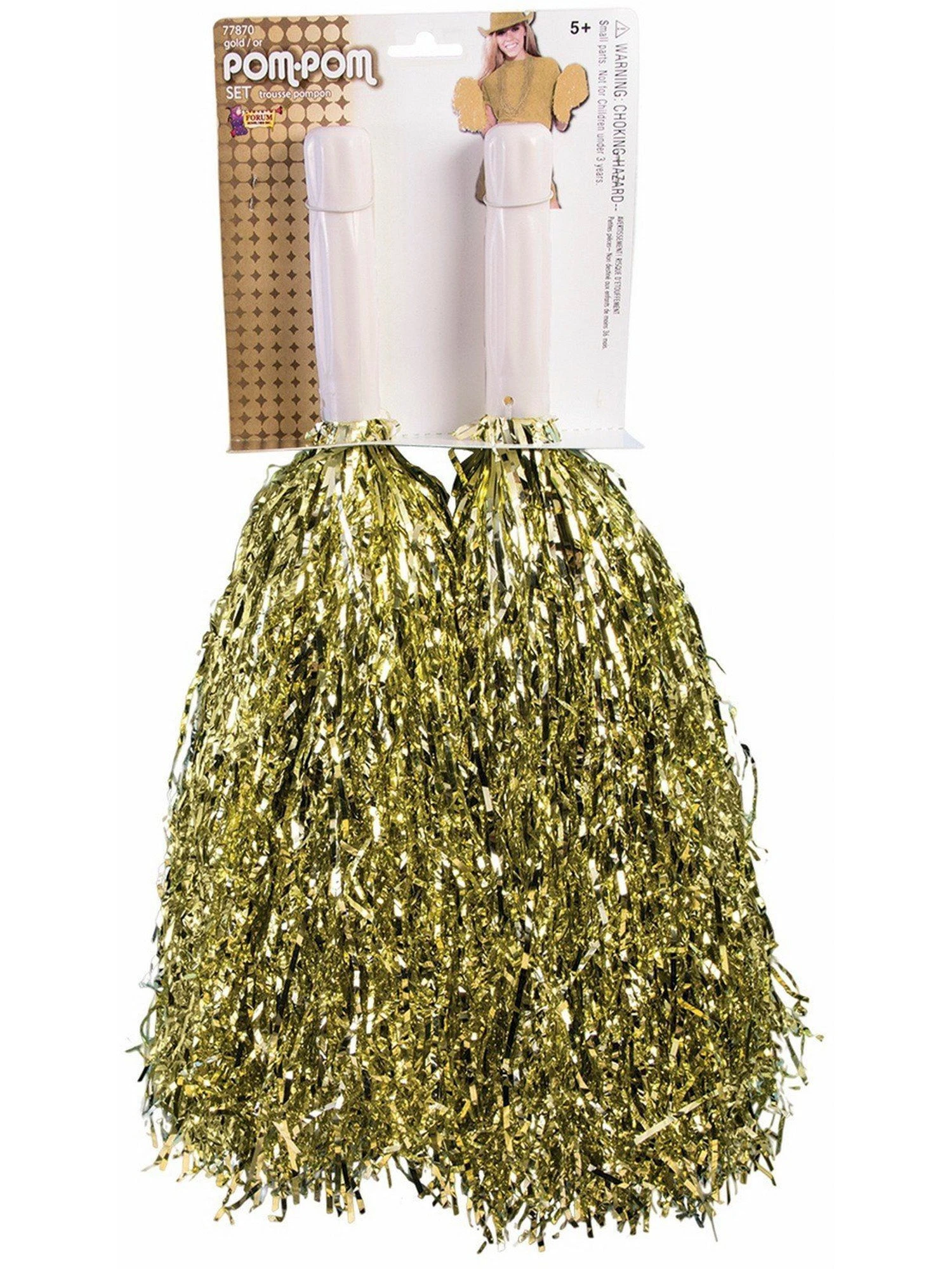 Gold Pom-Pom Set 1 Gold Pom-Pom Set