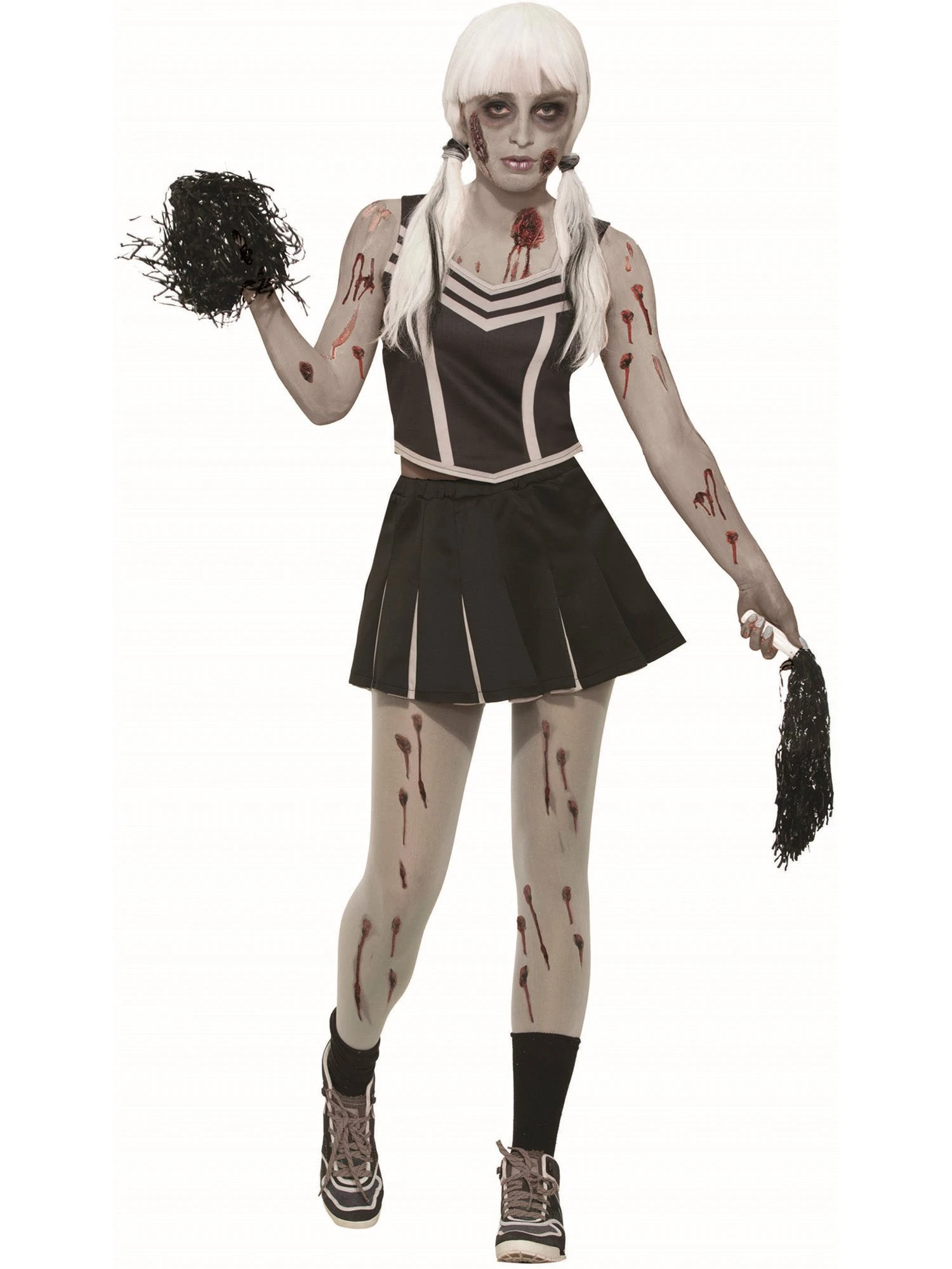 Women's Zombie Cheerleader Costume 1 Women's Zombie Cheerleader Costume