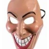 Adult Beige Evil Grin Half Mask