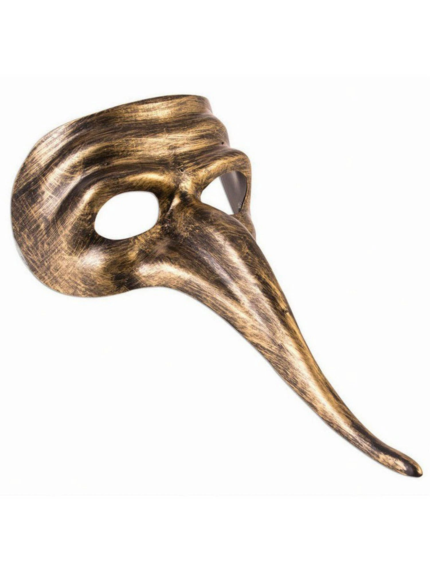 Adult Gold Long Nose Half Mask 1 Adult Gold Long Nose Half Mask