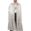 Adult Silver Faux Fur Trimmed Cape