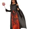 Girls' Fiery Devil Costume