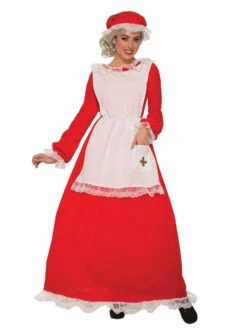 Womens Traditional Mrs Claus Costume