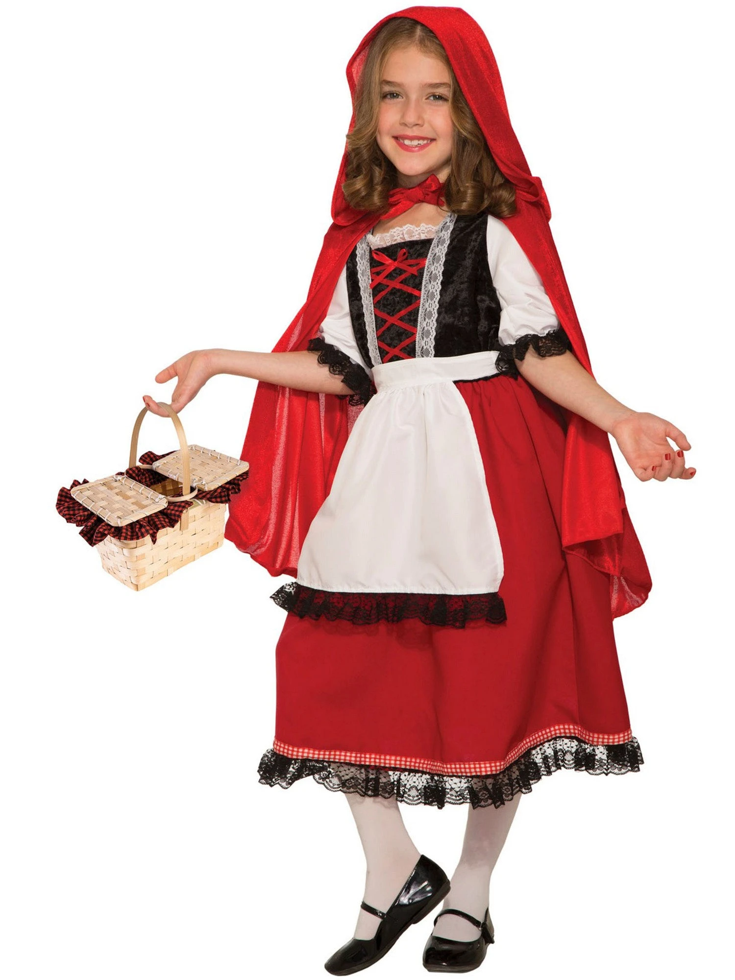 Girl's Fairytale Collection Deluxe Red Riding Hood Costume 1 Girl's Fairytale Collection Deluxe Red Riding Hood Costume