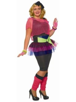 Womens Curvey 80's Throwback Costume
