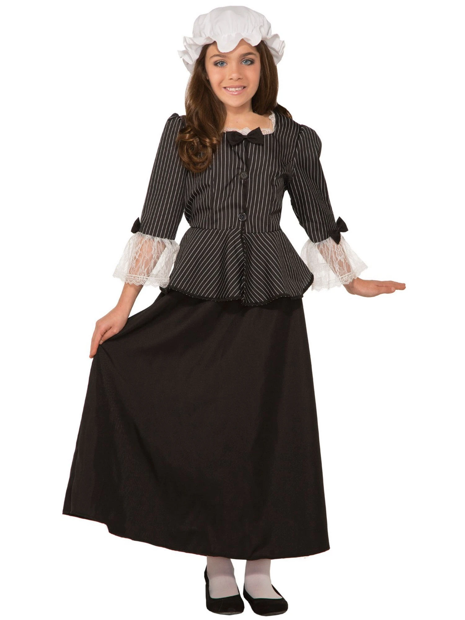 Girl's First Lady Martha Washington Costume 1 Girl's First Lady Martha Washington Costume