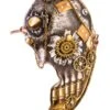 Adult Silver And Gold Steampunk Half Mask