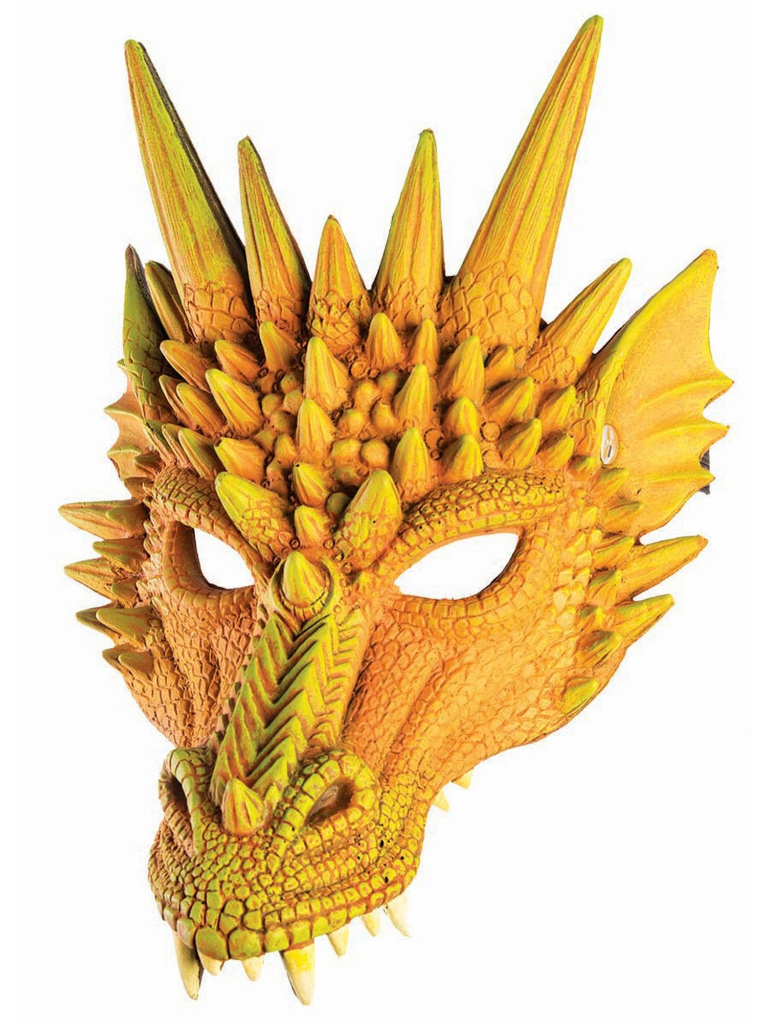 Adult Golden Fire Dragon Half Mask 1 Adult Golden Fire Dragon Half Mask