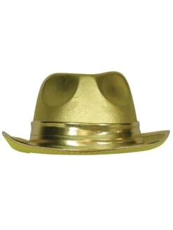 Adult Gold Lame Fedora Hat