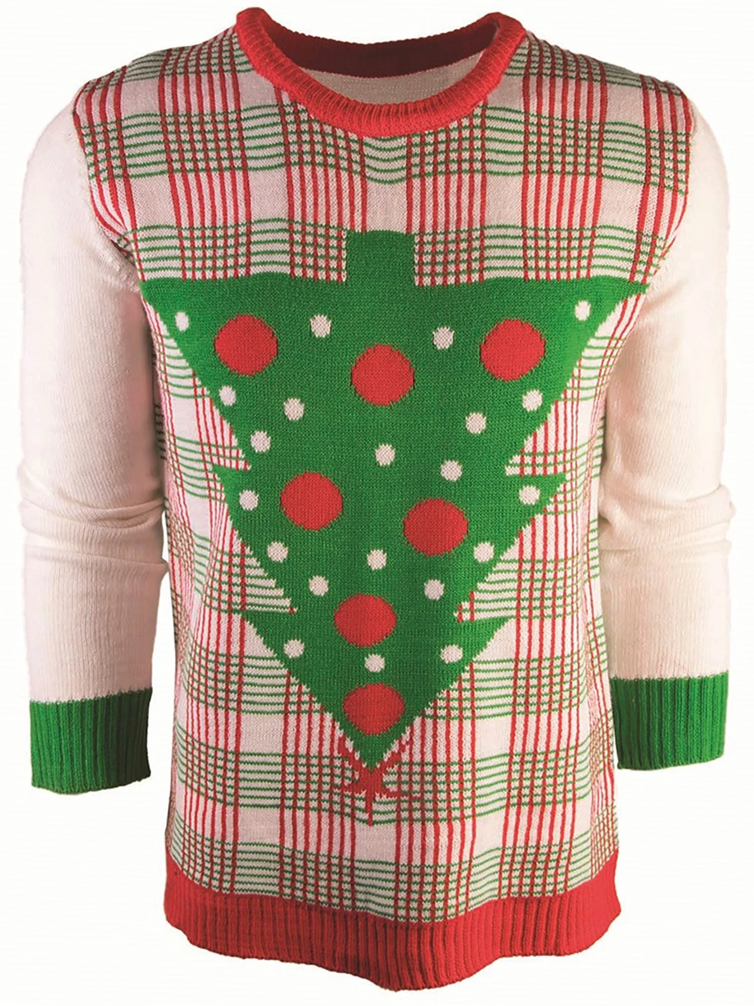 Men's Christmas "Upside Down Tree" Sweater 1 Men's Christmas "Upside Down Tree" Sweater