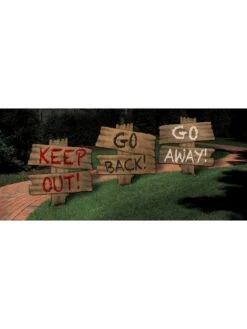 Haunted Halloween 3 Piece Lawn Sign Set