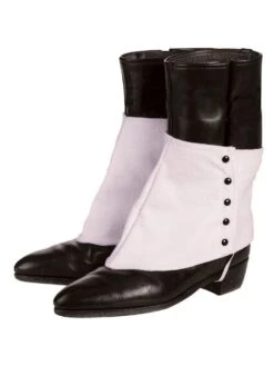 Spats W/ Black Buttons For Gangster Costume
