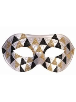 Adult Silver Triangle Harlequin Masquerade Mask